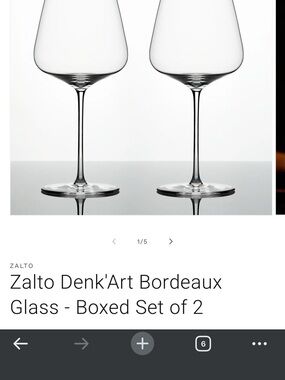 Zalto Denk'Art Bordeaux Glass- Set of Two